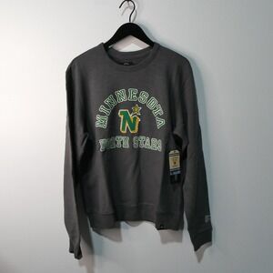Minnesota North Stars Sweatshirt Mens Medium '47 Brand Gray NHL Hockey New